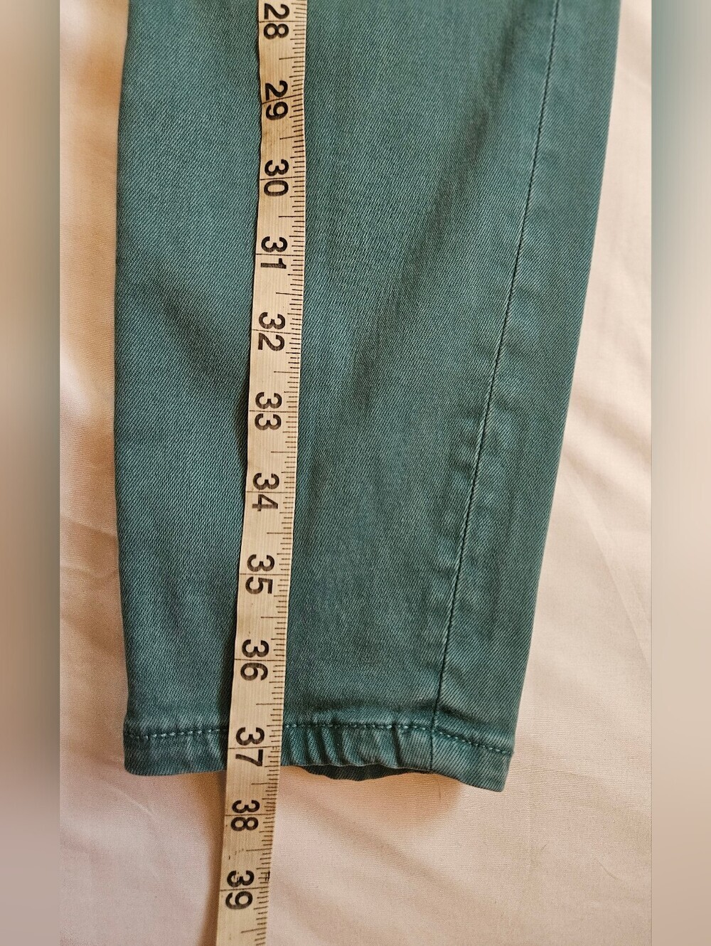 Liverpool Los Angeles Womens Green Mid-Rise Denim 4 Pocket Skinny Jeans Size 6 - Picture 7 of 16